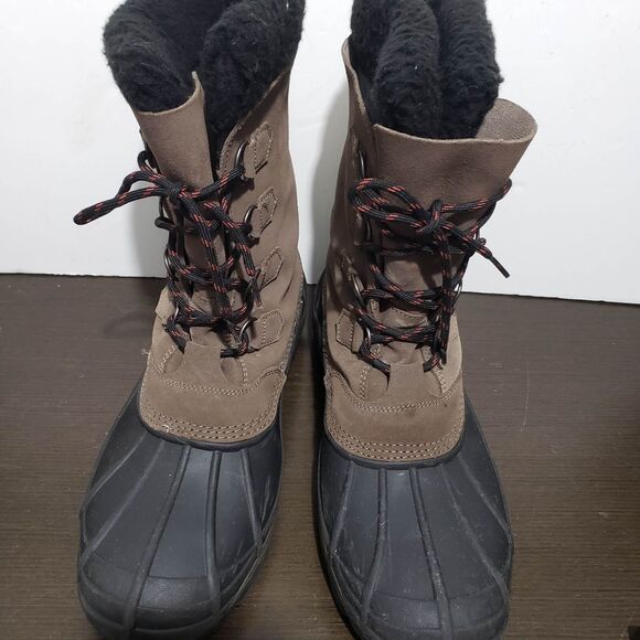 Sorel LM1149-255 Men\'s Lace Up Olive-beige Snow Boots 46 EUR/13 US main image 16